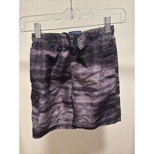 Boys Grey Striped Hue Swim Shorts Size Xl Nbn Gear